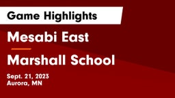 Mesabi East  vs Marshall School Game Highlights - Sept. 21, 2023