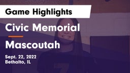 Civic Memorial  vs Mascoutah  Game Highlights - Sept. 22, 2022