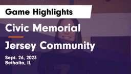 Civic Memorial  vs Jersey Community  Game Highlights - Sept. 26, 2023