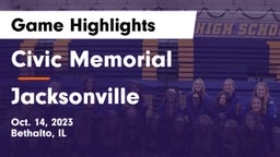 Civic Memorial  vs Jacksonville  Game Highlights - Oct. 14, 2023