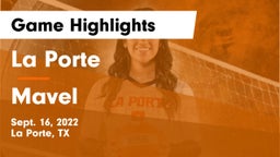 La Porte  vs Mavel  Game Highlights - Sept. 16, 2022