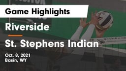 Riverside  vs St. Stephens Indian  Game Highlights - Oct. 8, 2021