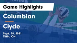 Columbian  vs Clyde  Game Highlights - Sept. 28, 2021