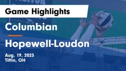 Columbian  vs Hopewell-Loudon  Game Highlights - Aug. 19, 2023