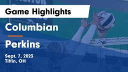 Columbian  vs Perkins  Game Highlights - Sept. 7, 2023