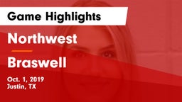 Northwest  vs Braswell  Game Highlights - Oct. 1, 2019