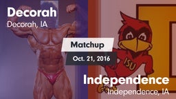 Matchup: Decorah vs. Independence  2016
