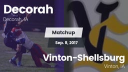 Matchup: Decorah vs. Vinton-Shellsburg  2017