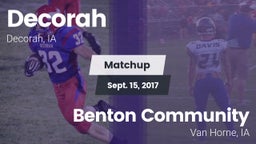 Matchup: Decorah vs. Benton Community 2017