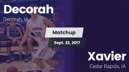 Matchup: Decorah vs. Xavier  2017