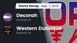 Recap: Decorah  vs. Western Dubuque  2018