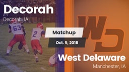 Matchup: Decorah vs. West Delaware  2018