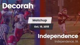 Matchup: Decorah vs. Independence  2018