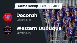 Recap: Decorah  vs. Western Dubuque  2022