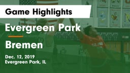Evergreen Park  vs Bremen  Game Highlights - Dec. 12, 2019