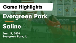 Evergreen Park  vs Saline  Game Highlights - Jan. 19, 2020
