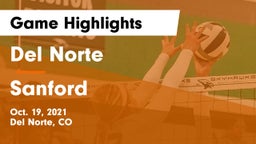 Del Norte  vs Sanford  Game Highlights - Oct. 19, 2021