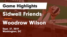 Sidwell Friends  vs Woodrow Wilson  Game Highlights - Sept. 27, 2019