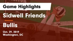 Sidwell Friends  vs Bullis  Game Highlights - Oct. 29, 2019
