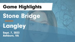 Stone Bridge  vs Langley  Game Highlights - Sept. 7, 2022