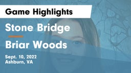 Stone Bridge  vs Briar Woods  Game Highlights - Sept. 10, 2022