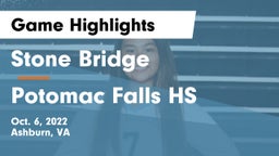 Stone Bridge  vs Potomac Falls HS Game Highlights - Oct. 6, 2022