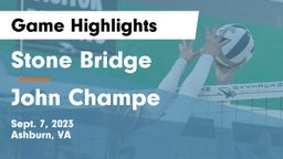 Stone Bridge  vs John Champe   Game Highlights - Sept. 7, 2023