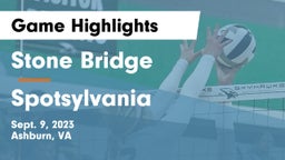 Stone Bridge  vs Spotsylvania  Game Highlights - Sept. 9, 2023