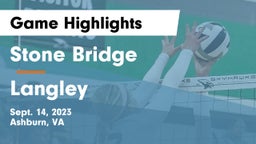 Stone Bridge  vs Langley  Game Highlights - Sept. 14, 2023