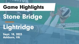 Stone Bridge  vs Lightridge  Game Highlights - Sept. 18, 2023