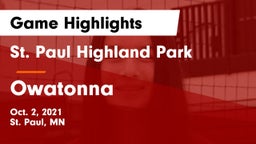 St. Paul Highland Park  vs Owatonna  Game Highlights - Oct. 2, 2021