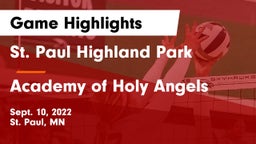 St. Paul Highland Park  vs Academy of Holy Angels  Game Highlights - Sept. 10, 2022