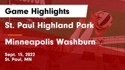 St. Paul Highland Park  vs Minneapolis Washburn  Game Highlights - Sept. 15, 2022