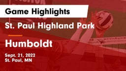St. Paul Highland Park  vs Humboldt Game Highlights - Sept. 21, 2022