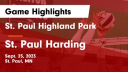 St. Paul Highland Park  vs St. Paul Harding  Game Highlights - Sept. 25, 2023