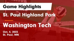 St. Paul Highland Park  vs Washington Tech Game Highlights - Oct. 4, 2023