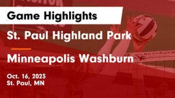 St. Paul Highland Park  vs Minneapolis Washburn  Game Highlights - Oct. 16, 2023
