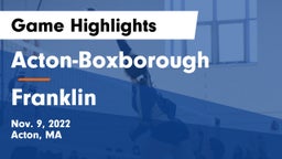 Acton-Boxborough  vs Franklin Game Highlights - Nov. 9, 2022