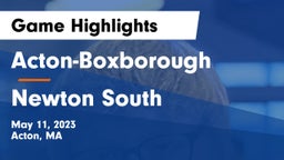 Acton-Boxborough  vs Newton South  Game Highlights - May 11, 2023