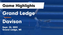 Grand Ledge  vs Davison  Game Highlights - Sept. 24, 2022