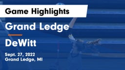 Grand Ledge  vs DeWitt  Game Highlights - Sept. 27, 2022