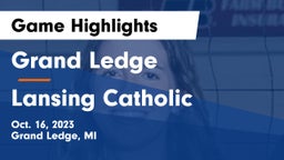 Grand Ledge  vs Lansing Catholic Game Highlights - Oct. 16, 2023