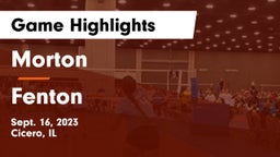 Morton  vs Fenton  Game Highlights - Sept. 16, 2023