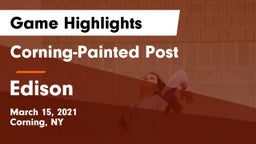 Corning-Painted Post  vs Edison  Game Highlights - March 15, 2021