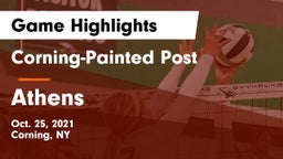 Corning-Painted Post  vs Athens Game Highlights - Oct. 25, 2021