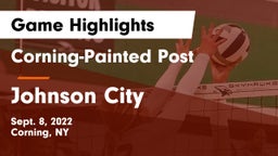 Corning-Painted Post  vs Johnson City  Game Highlights - Sept. 8, 2022