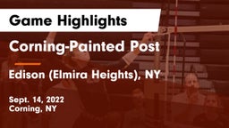 Corning-Painted Post  vs Edison (Elmira Heights), NY Game Highlights - Sept. 14, 2022
