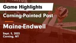 Corning-Painted Post  vs Maine-Endwell  Game Highlights - Sept. 5, 2023