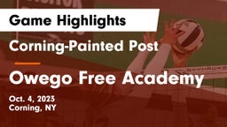 Corning-Painted Post  vs Owego Free Academy  Game Highlights - Oct. 4, 2023