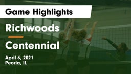 Richwoods  vs Centennial Game Highlights - April 6, 2021